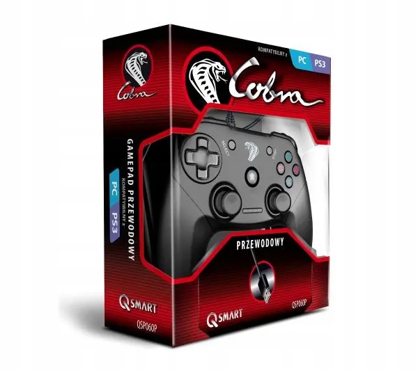 Pad przewodowy do PC PlayStation 3 Q-SMART QSP060P CZARNY