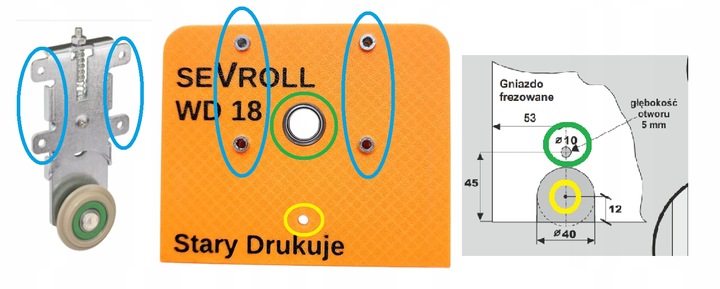 Przymiar do Wózków Dolnych Sevrol WD 18 – Precyzyjne Wiercenie i