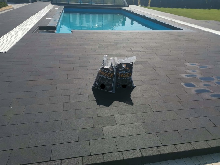 Suchy Piasek Bazaltowy Fuga Zasypka Grafit Do Kostki Brukowej 0-2 mm