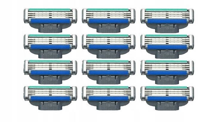 12 Nożyków do GILLETTE MACH 3 TURBO OSTRZA WKŁADY