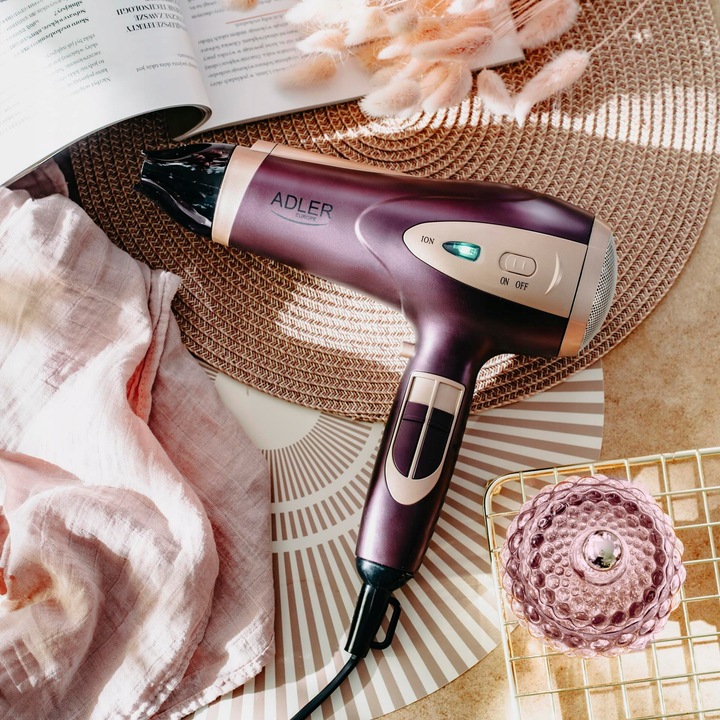 SUSZARKA DO WŁOSÓW Z JONIZACJĄ 2400W Zimny nawiew + Koncentrator i