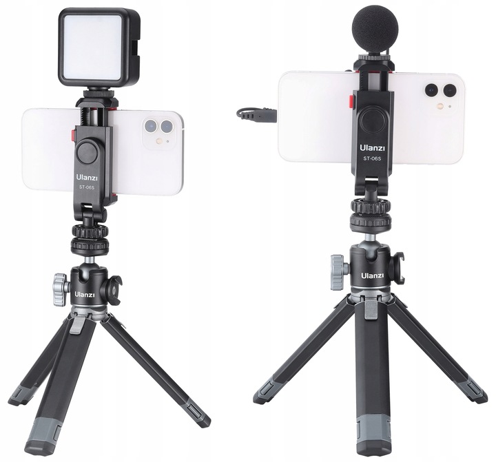 Ulanzi ST-06S Adapter uchwyt statywowy do telefonu + zimna stopka x 2