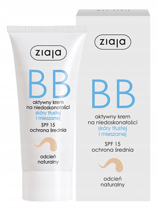 Ziaja BB Aktywny krem SPF15 Naturalny (01) 50 ml
