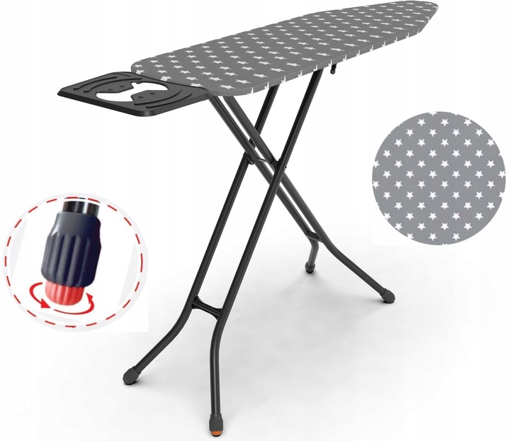 DESKA DO PRASOWANIA 120x38cm PROMIS STAR solidna z regulacją