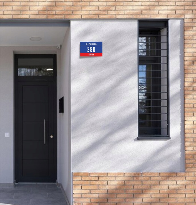 Tabliczka Numer domu Tablica ADRESOWA ALUMINIOWA | NUMER NA DOM |32x21|