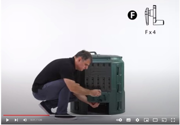 PROSPERPLAST TERMO KOMPOSTOWNIK 900 L ZIELONY