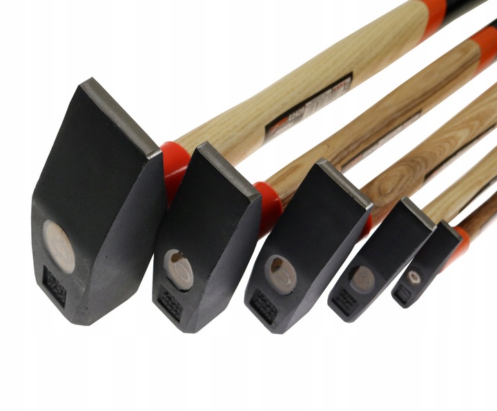 MŁOTEK ZESTAW 5szt MŁOTKÓW JESIONOWY TRZONEK