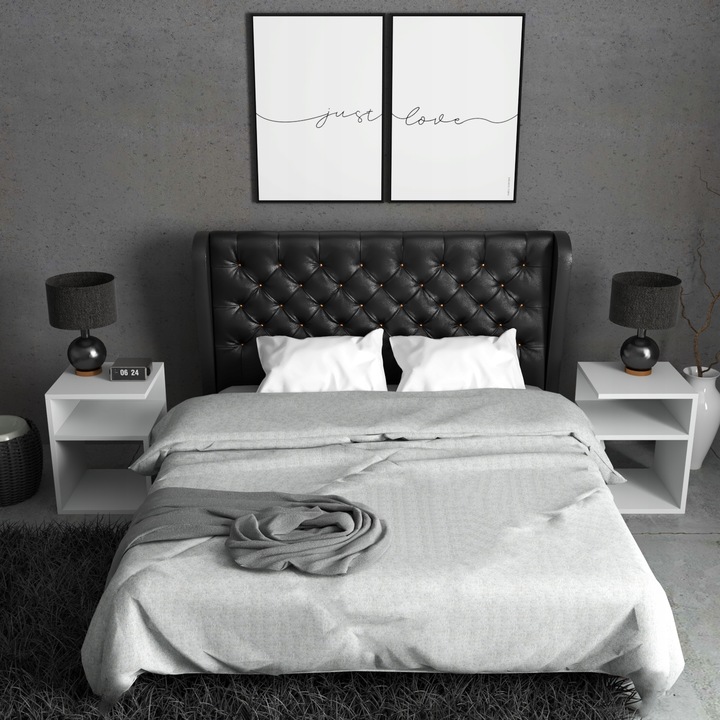 SZAFKA NOCNA STOLIK BEZ SZUFLADY SYPIALNIA BIAŁA