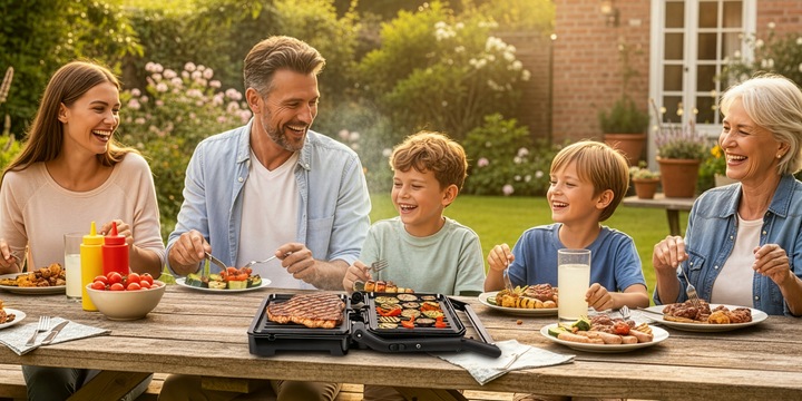 Grill elektryczny opiekacz do kanapek pannini rozkładany GK110 Eldom