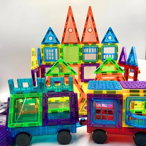 KLOCKI MAGNETYCZNE 3D MAGNETIC EDUKACYJNE DUŻE PANELE KONSTRUKCYJNE