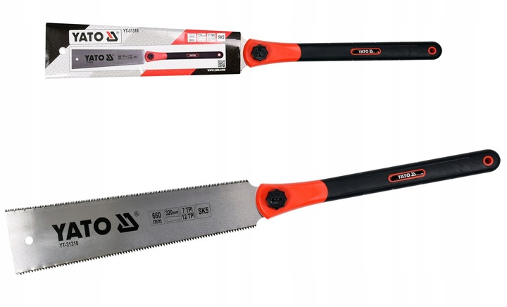 YATO PIŁA RĘCZNA DO DREWNA DWUSTRONNA JAPOŃSKA 320 MM YT-31310 STALOWA