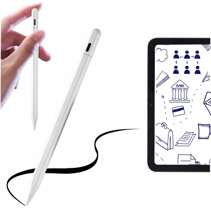 Rysik do iPada magnetyczny, palm rejection, tilt bold, Find My iPhone