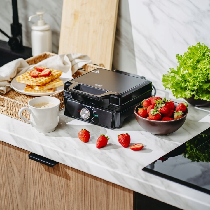 GOFROWNICA 2000W OPIEKACZ DO GOFRÓW MOCNA Z REGULACJĄ TEMPERATURY