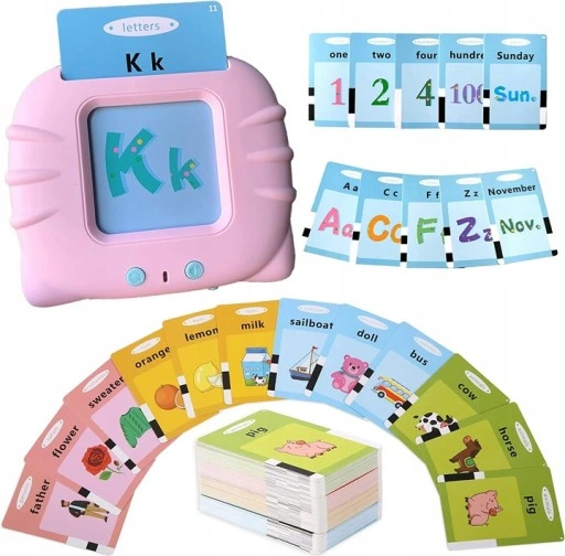 ZABAWKA DO WCZESNEJ NAUKI ANGIELSKIEGO PREZENT DLA 3 4 5 LATKA 510 KART XXL