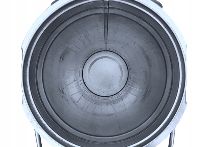 Pojemnik metalowy na śmieci popiół 110l ocynk koła