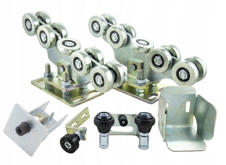 FULL ZESTAW wózek wózki rolki do bramy przesuwnej 80x80 , WÓZEK 9