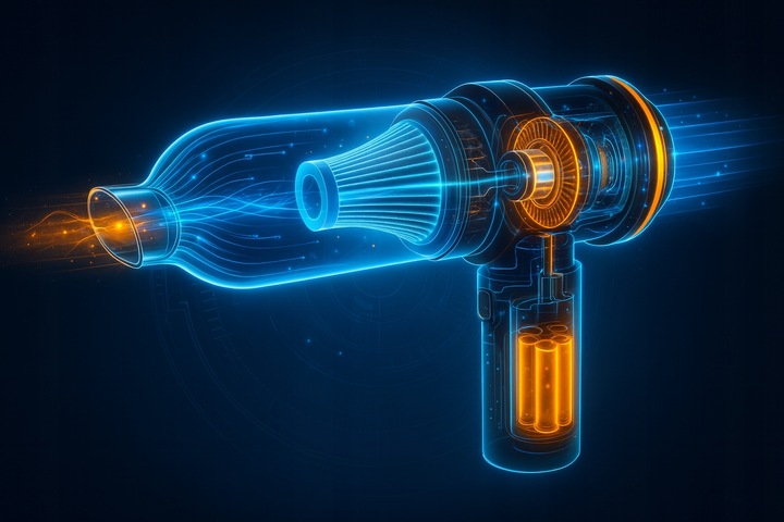 ODKURZACZ RĘCZNY SAMOCHODOWY BEZPRZEWODOWY AKUMULATOROWY MOC RIWALL