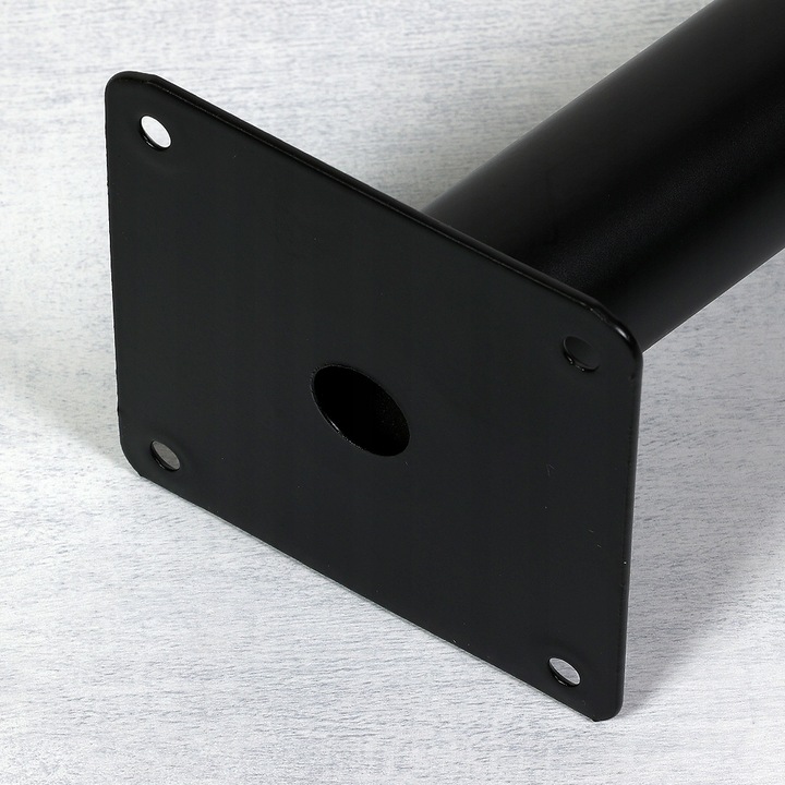 4x NÓŻKA MEBLOWA CZARNA NOGA DO MEBLI METALOWA NÓŻKA DO STOLIKA LOFT