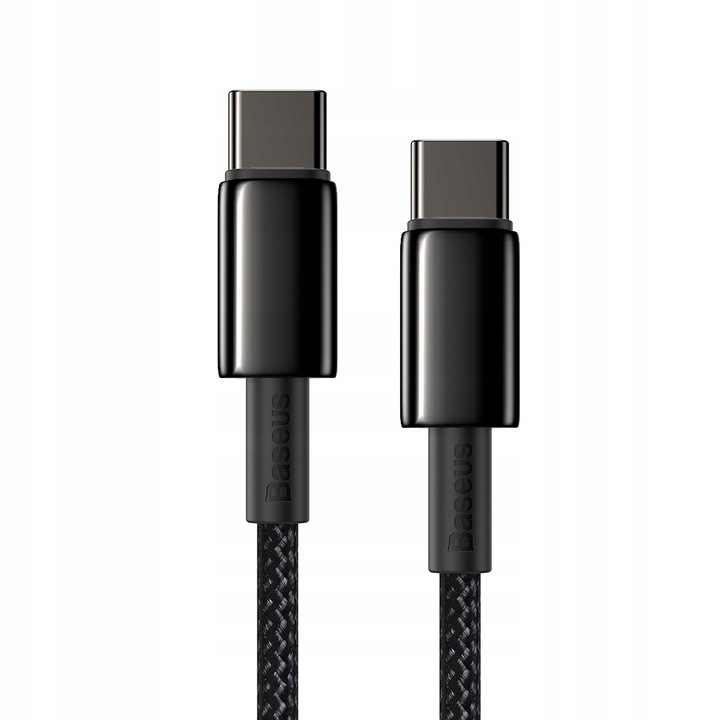 BASEUS KABEL USB-C TYPE-C SZYBKIE ŁADOWANIE PRZEWÓD 100W PD 5A QC 4.0 1M
