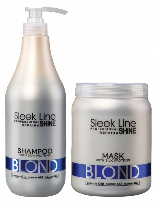 STAPIZ SZAMPON SLEEK LINE BLOND Z JEDWABIEM 1L
