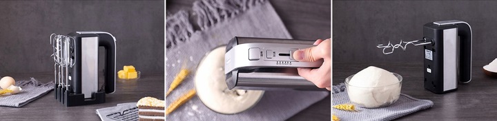 MIKSER RĘCZNY ROBOT KUCHENNY TODOMI TURBO PODKŁADKA TRZEPACZKI HAKI 5 BIEGI