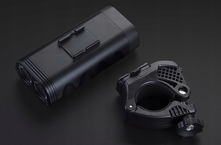 LAMPKA ROWEROWA LED PRZÓD 1800 LUMENÓW MOCNA + TYŁ OŚWIETLENIE ROWEROWE