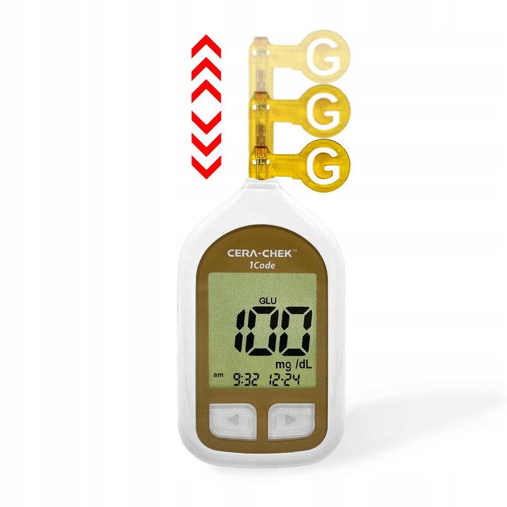 Paski do glukometru Cera-Chek 1code do oznaczania glukozy 50 sztuk