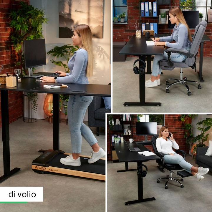 Biurko Narożne Elektryczne Regulowane Gamingowe Regulacja Wysokości