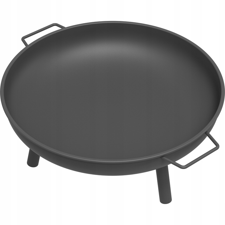 palenisko ogrodowe surowa stal czarne Ø58 cm misa do ogniska pod