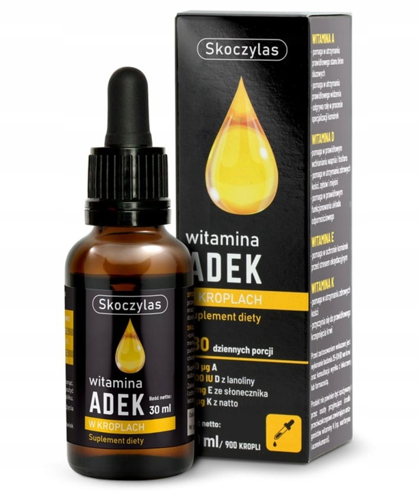 SKOCZYLAS ADEK WITAMINA A D3 E K2 MK-7 KROPLE 30ml