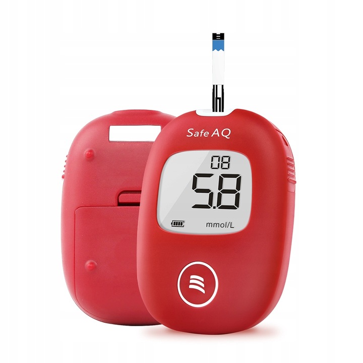 Glukometr Sinocare SAFE AQ SMART w mg/dl z 100 paskami i 100 lancetami