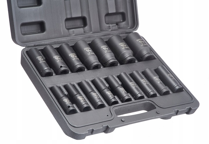 NASADKI UDAROWE ZESTAW NASADEK UDAROWYCH 1/2 DŁUGIE 16EL 10-32MM