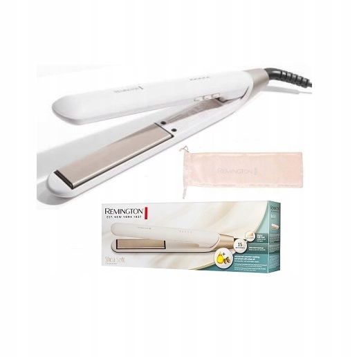Perłowa PROSTOWNICA Ceramiczna do Włosów Powłoka Shea Soft REMINGTON S4740