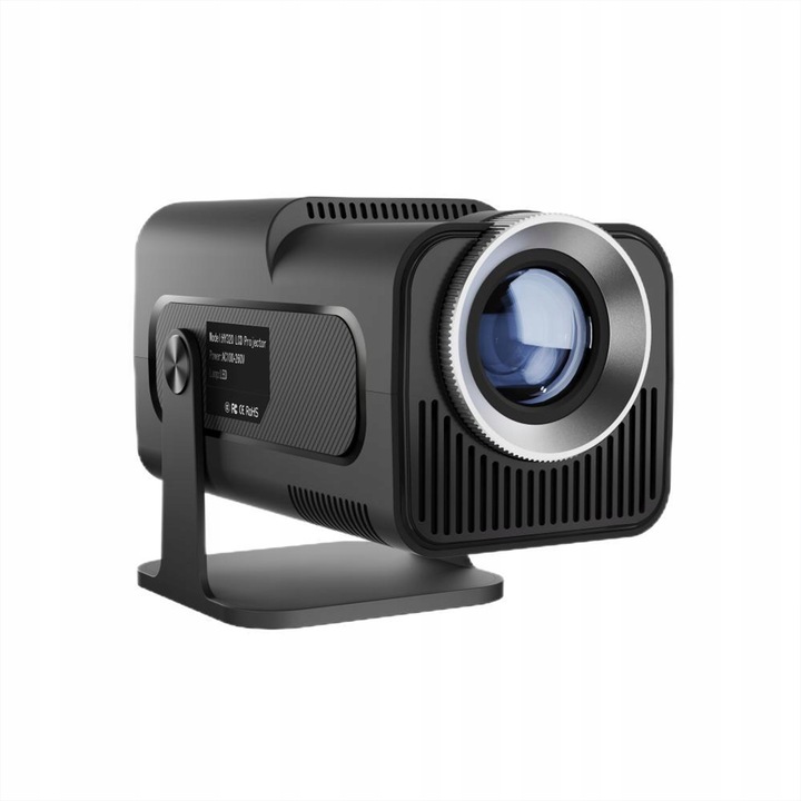 PROJEKTOR RZUTNIK ANDROID TV WIFI FULL HD PRZENOŚNY SMART GŁOŚNIK OBROTOWY