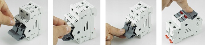 PODSTAWA BEZPIECZNIKOWA ROZŁĄCZNIK DC 10x38 + LED