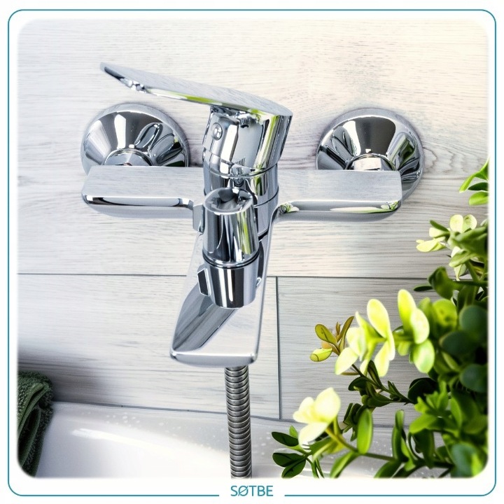 Wannowe baterie ścienne Kran do wanny ceramiczny przełącznik SOTBE NEA-BWO