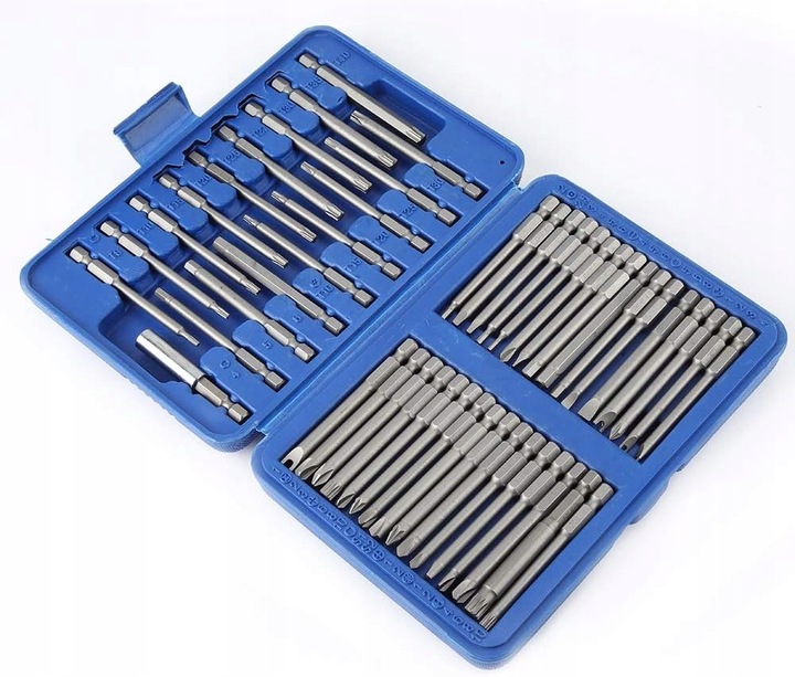 ZESTAW BITÓW DŁUGICH UDAROWYCH DO WKRĘTARKI BITY 75mm + UCHWYT 50EL