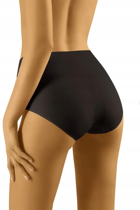 Wol-Bar Tahoo Maxi czarny L Majtki wysokie figi