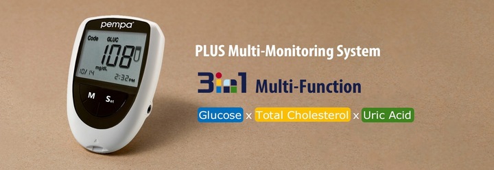 POMIAR 3W1 PEMPA CHOLESTEROL KWAS MOCZOWY GLUKOZA + GRATIS x2