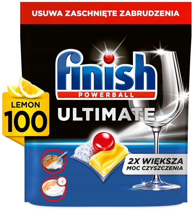 FINISH Kapsułki Powerball Ultimate All in One lemon 100 sztuk