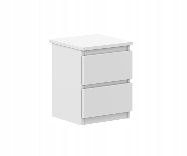 SZAFKA NOCNA STOLIK NOCNY DO SYPIALNI SALONU 2 SZUFLADY NATALIA BIAŁY