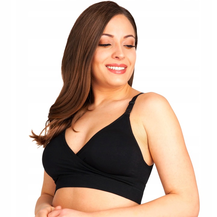 BIUSTONOSZ BEZSZWOWY ZESTAW DO KARMIENIA CIĄŻOWE BEZ FISZBIN MIĘKKIE L