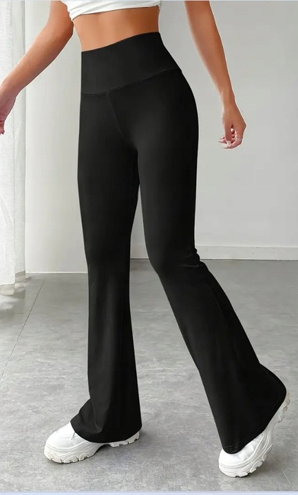 Damskie kryjące legginsy push-up modelujące wysoki stan dzwony s/m