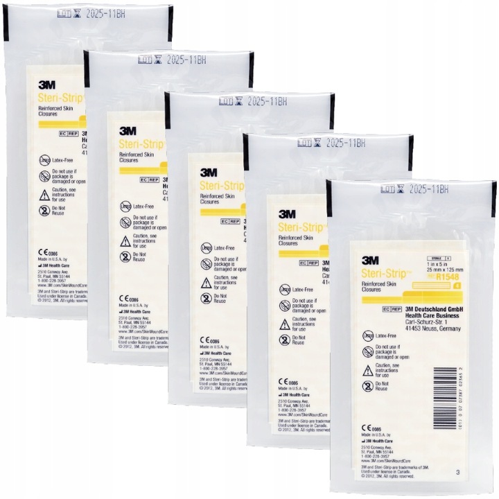 Steri-Strip PASKI DO ZAMYKANIA RAN 25x125mm 5 szt.