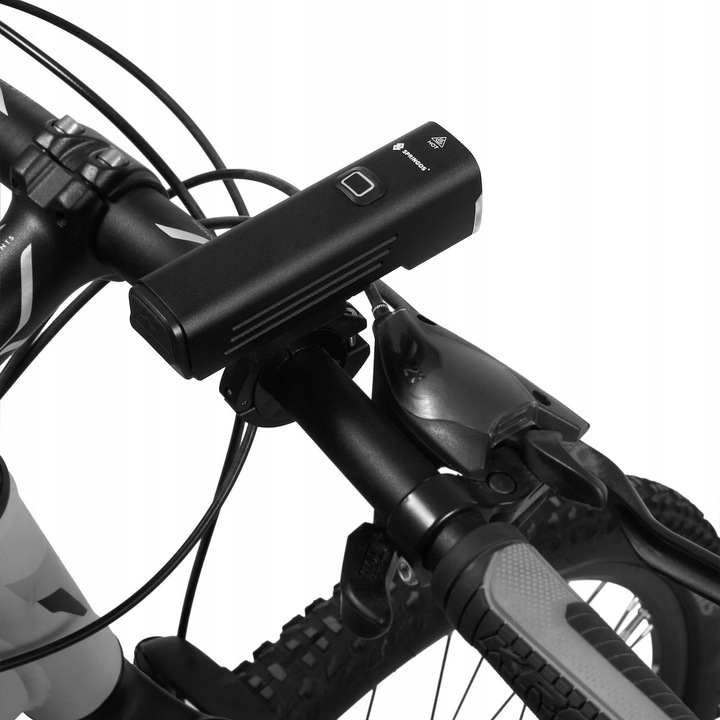 LAMPKA ROWEROWA LED PRZÓD TYŁ MOCNA 1000lm ZESTAW ROWER 4800mAh ALUMINIUM