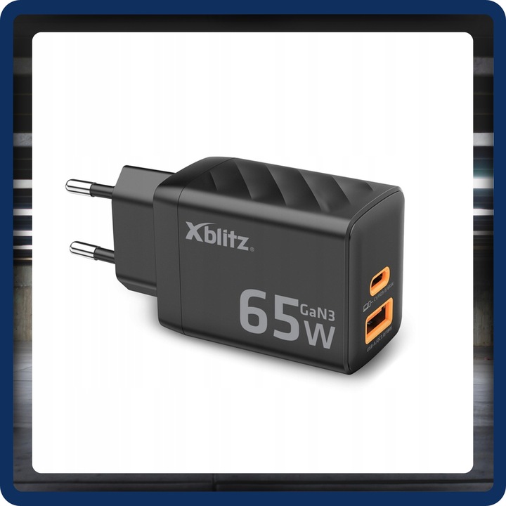 Xblitz XC2 ładowarka sieciowa 65W szybkie ładowanie USB C A