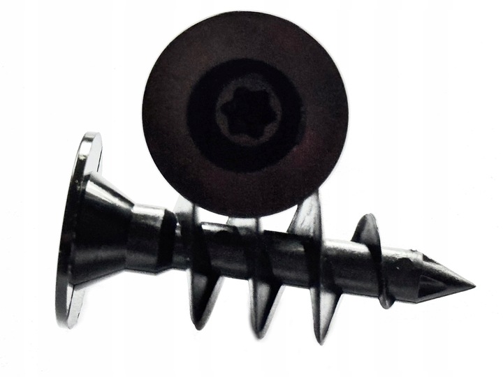 KOŁEK ŚLIMAK DYBEL DO STYROPIANU 50MM WKRĘT 100sz + BIT