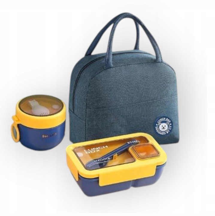 TERMOS OBIADOWY NA ZUPE DRUGIE DANIE SZTUĆCE LUNCHBOX + TORBA 6W1