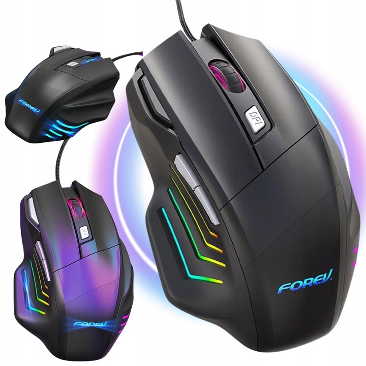 MYSZKA GAMINGOWA MYSZ DLA GRACZY PRZEWODOWA KOMPUTEROWA LED RGB