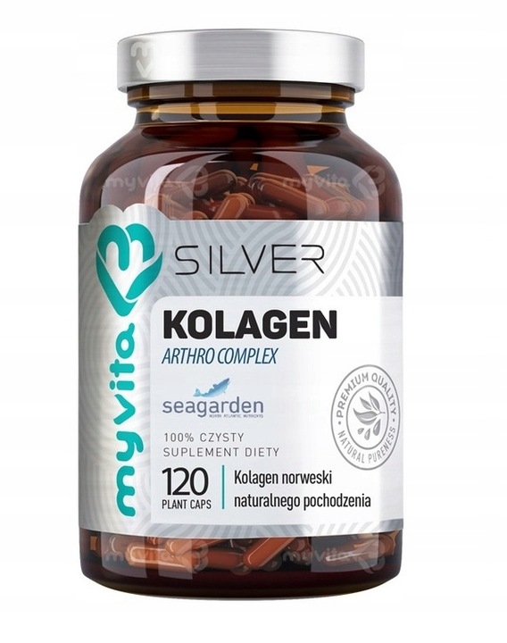 KOLAGEN MyVita Silver Pure 100% Arthro Kwas hialuronowy GLUKOZAMINA 120kaps
